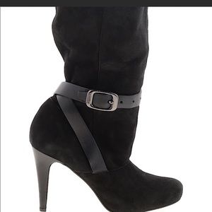 Longchamp Million Suede booties with straps size 381/2